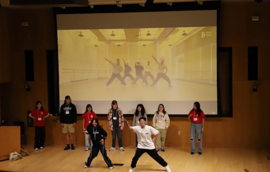 K-pop dance training session at World Languages Day 2023
