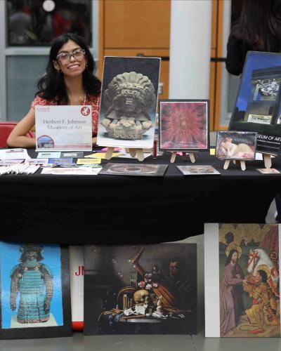 Herbert F. Johnson Museum of Art info fair table at WLD 2025